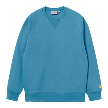 Carhartt WIP Chase Sweat Icy Water/Gold